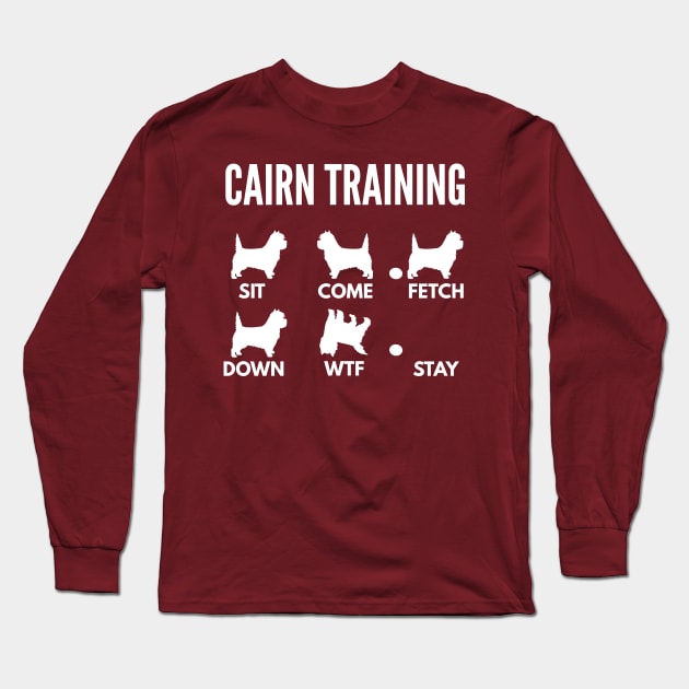 Cairn Training Cairn Dog Tricks Long Sleeve T-Shirt by DoggyStyles